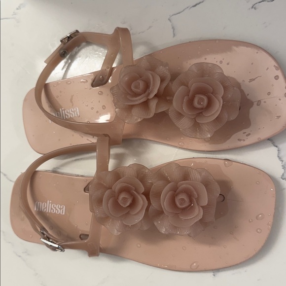Melissa Harmonic Squared Garden Beige Rubber Sandals - Picture 5 of 5